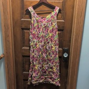 Floral Sleeveless Muumuu Sz M-L